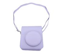 KIMISS Funda para Cámara Instantánea, Bolso Retro para Cámara con Cubierta Superior Desmontable, Correa de Hombro Ajustable y Forro Suave, for Viajes y Uso Diario (Purple)