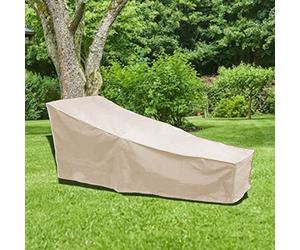 KIMISS Funda para Muebles de jardín, Cubierta Impermeable para sillas Lounge Exteriores, protección contra Lluvia y Sol (Beige)