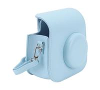 KIMISS Funda Protectora Digital Vintage de Cuero PU para Cámara con Correa Ajustable para Mini7+, Color Azul Claro