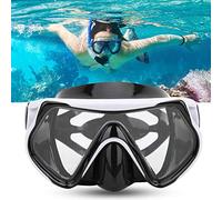 KIMISS Gafas de Buceo de Silicona para Adultos con Vidrio Templado para una Visión Amplia, Cómodas Gafas de Buceo para Deportes Acuáticos (#1)