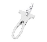 KIMISS Gancho de Abrazadera para Tija de Sillín de Bicicleta Plegable, Aluminio Liviano y Acero Inoxidable para una Fácil Instalación y Durabilidad (SILVER)