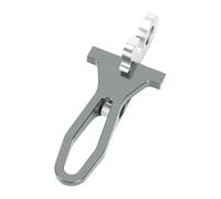 KIMISS Gancho de Abrazadera para Tija de Sillín de Bicicleta Plegable, Aluminio Liviano y Acero Inoxidable para una Fácil Instalación y Durabilidad (Color Ti)