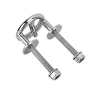 KIMISS Gancho de Ojo de Barco Gancho de Ojo de Remolque de Barco Gancho de Ojo de Remolque Marino Gancho de Ojo de Remolque de Esquí Acuático para Barco Montaje de Popa Marino de Acero Inoxidable Remo