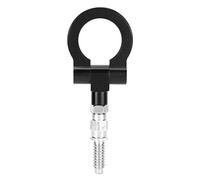 KIMISS Gancho de Remolque CNC para Coches europ, para Series 3 E39 E92 E91 E90 E46 E36, en Negro, Gancho Frontal y Trasero, Accesorio Exterior con Anillo