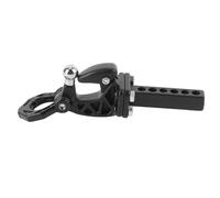 KIMISS Gancho de Remolque y Receptor de Enganche de Remolque RC para Orugas SCX10 - Actualización de Metal de Aluminio Duradero para Orugas RC (Black)