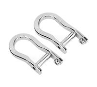 KIMISS Ganchos de Remolque Delanteros 84192871 para 1500, 1500 - Grilletes de Repuesto de Acero Resistente (Silver)