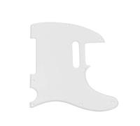 KIMISS Golpeador Acrílico Transparente para Guitarra Eléctrica Estilo Telecaster TL con 8 Orificios y Tornillos - Placa Antirrayas Protectora contra Bebidas de