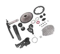 KIMISS Grupo de 10 Velocidades con Volante y Desviadores de 11-40T - Kit de de Marchas de Bicicleta de Aleación de Aluminio Liviano para Cambios Suaves - Mejora Tu Experiencia de Ciclismo (Plato 32T)