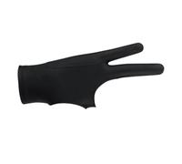 KIMISS Guante de Dibujo para Tableta - Guante de Pintura con 2 Dedos Transpirable a Prueba de Manchas para Artistas - de Dibujo Negro para Tableta y Pantalla Táctil Digital (L)