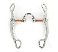 KIMISS Happy Mouth Roller Broca de Espesor de Acero Inoxidable Rodillo de Broca de Boca Suelta para Caballo - Anillos de Acero Inoxidable Duraderos