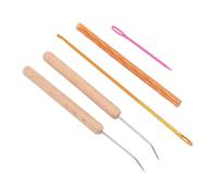 KIMISS Herramienta de Bolígrafo para Tejer en Telar con de Madera y Gancho de Ganchillo, Kits de Bobinado Rápido, Material para Sombreros, Bufandas, Mantas, Fácil de Usar Uqc61o2kzg