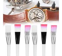 KIMISS Herramienta Profesional de Reparación de Relojes + Cepillo de Limpieza de Piezas Pequeñas de 6 Piezas + Cepillo de Limpieza de Duraderas
