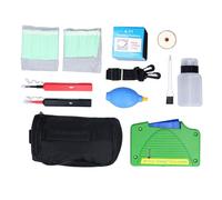 KIMISS Herramientas de Limpieza óptica - Kit de 11 Piezas para Conectores SC,FC,ST,LC - Más de 800 Usos Lápiz y Caja de Limpieza Final