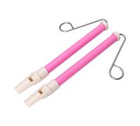 KIMISS Instrumento de Silbato Deslizante para Niños - Silbato Deslizante de 2 Piezas de Metal ABS Seguro y Fácil de Tocar Color Encantador - Juguete Musical para Niños (PINK)