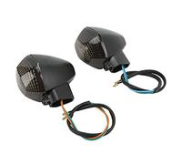 KIMISS Intermitentes de Motocicleta, 2 Piezas para DL 1000 650 VStrom Motocicleta Luces de Señal de Delanteras y Traseras Lámpara Indicadora (negro)