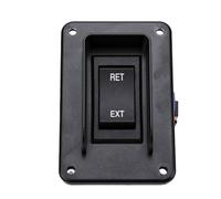 KIMISS Interruptor Basculante de Conector de Alimentación Momentáneo, Interruptor de Conector de Alimentación Retraer Arnés de Cables de 4 Pines IP68 30A 12V 24V Polaridad Inversa con