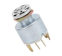 KIMISS Interruptor de Control del Cilindro de Cerradura de Encendido de 12 V con 2 Llaves, Ajuste Universal para SPB501, Interruptor de Arranque de Motor de 4 Posiciones para Automóviles, Barcos y