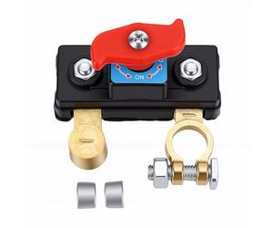 KIMISS Interruptor de Desconexión de Batería de Alta Resistencia, Interruptor de Desconexión de Batería Giratorio de 12V y 24V con Terminal de Cobre Puro para Coche, Camión, Barco, RV