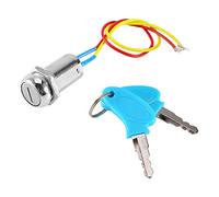 KIMISS Interruptor de encendido con llave, para scooter eléctrico y ATV, cerradura de seguridad universal, compatible con kart y ciclomotor, fácil instalación
