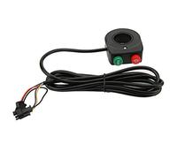 KIMISS Interruptor de Faro de Bocina, Pieza de Repuesto de Manillar para Interruptor de Luz de Bicicleta Eléctrica, Manillar en 22,5mm e Interruptor de Motocicleta Scooter Ebike