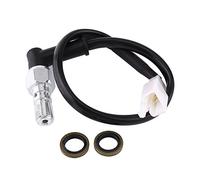 KIMISS Interruptor de luz trasera de presión hidráulica para moto, válvula hueca M10*1.25, compatible con sistemas de freno, activación automática al frenar