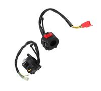 KIMISS Interruptor de manillar para moto, 2 luces direccionales y bocina, universal 7/8'', control ergonómico, compatible con la mayoría de modelos