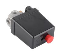 KIMISS Interruptor de Presión del Compresor de Aire NPT 1/2 pulg. Válvula de Control Ajustable de 4 Puertos 90-120 PSI para una Regulación Eficiente de la Presión