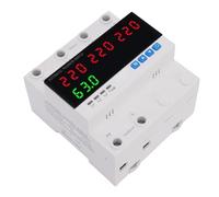 KIMISS Interruptor de Transferencia Automática 63A 4P para Generador e Inversor - Protección contra Sobrecorriente y Sobretensión con Disyuntor Ajustable y Pantalla LED