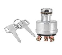 KIMISS Interruptor encendido tractor con precalentamiento + marco motor de arranque para Kobelco Sk200-3 Sk200-5 Sk120-5 con llave impermeable excavadora cables 6