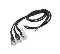 KIMISS Interruptor LED Impermeable para Manillar de Motocicleta, Botón Ajustable para Varias Motocicletas y Vehículos Todo Terreno, Ideal para Control de Faros y Señales