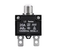 KIMISS Interruptor térmico 20A 125/250V, para generador, protección sobrecarga y reinicio automático, disyuntor