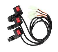 KIMISS Interruptores de Avance y Retroceso para Scooter de Bicicleta Eléctrica para Manillares de 22 Mm - Juego de Repuesto de Engranajes Duraderos de 3 Piezas