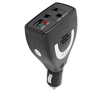 KIMISS Inversor de Corriente para Coche 75W, Convierte 12V DC a 220V AC, con Puerto USB, Ideal para Viajes y Dispositivos electrónicos, Compacto y eficiente