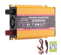 KIMISS Inversor para Coche 3000W, convertidor de Corriente 12V a 110V, Onda modificada, Dual USB, para Viajes y emergencias, Transformador de Potencia