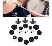 KIMISS Juego Completo de Accesorios de Repuesto para Platillos, Kit de Almohadillas de Fieltro para Tambor, 21 Uds., Soporte para Platillos, Fieltros Antideslizantes