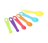 KIMISS Juego de 12 Cucharas y Tazas Medidoras de Plástico de Colores con Báscula, Herramienta de Cocina Segura y Práctica para Hornear Cocinar en Casa