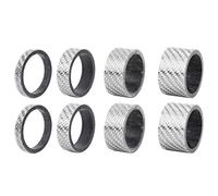 KIMISS Juego de 2 Espaciadores de Auriculares de Bicicleta de Fibra de Carbono - Arandelas de Vástago de 5 Mm/10 Mm/15/20 para Ajuste de - Arandelas de Fibra de Carbono Livianas y Fuertes para