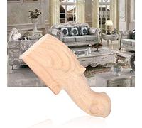 KIMISS Juego de 4 Patas de Muebles de Madera - Pies de Mesa y sofá Tallados para una Decoración de Estilo Europeo Clásico (15 * 6cm)