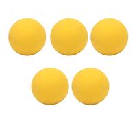 KIMISS Juego de 5 Pelotas Hinchables Ecológicas de 6 Cm - Pelotas de Goma Seguras para Ejercitar las Manos y Aliviar el Estrés - Diversión para Piscinas, Playas y Actividades Familiares (YELLOW)