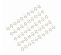 KIMISS Juego de 50 Anillos para Tabla de Uñas, Diseño Transparente de Mariposa y Flor para Exhibición de Color de Gel, Práctica y Puntas de Arte de Uñas, Material ABS Ambiental (3)