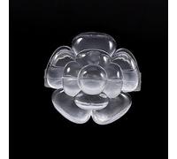 KIMISS Juego de 50 Anillos para Tabla de Uñas, Diseño Transparente de Mariposa y Flor para Exhibición de Color de Gel, Práctica y Puntas de Arte de Uñas, Material ABS Ambiental (2)