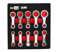 KIMISS Juego de Adaptadores de Llave de Torsión con Accionamiento de 12 Piezas de 3/8", Extensiones de 12 Puntos de Acero Al Cromo Vanadio, para Enchufes SAE, Agarre Antideslizante y