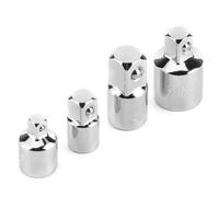 KIMISS Juego de Adaptadores de Vaso de Impacto, 4 Piezas, 1/4 pulg., 3/8 pulg., 1/2 ., Convertidor de Adaptador de Funda de Llave Eléctrica, Junta de Enchufe de Accionamiento de Acero Al Cromo