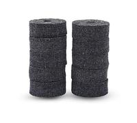 KIMISS Juego de Almohadillas de Fieltro para Platillos, 10 Uds., Arandelas para Platillos de Jazz y Accesorios de Amortiguación de Sonido de Charles para Bateristas (GRAY)