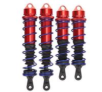 KIMISS Juego de Amortiguadores de Aluminio para Coche RC 1/8: Amortiguadores Metálicos Delanteros de 120 Mm y Traseros de 140 Mm para un Mejor Rendimiento (rojo)