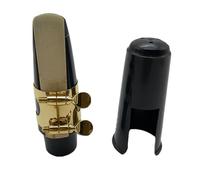 KIMISS Juego de Boquillas para Saxofón Alto para Saxofón Mi Bemol - Accesorios para Ligaduras, Fundas y Cañas