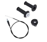 KIMISS Juego de Cables de Agarre con de Acelerador Giratorio, de 22 Mm, Puños de Acelerador de 7/8 Pulgadas para Mini Bicicleta de Cross de 50 Ml, 80 Ml, 90, 110, 125, 140