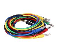 KIMISS Juego de Cables de Prueba con Conector Banana de 4 Mm para MultíMetro - Cable de Sonda con Pinza de Cocodrilo de 1 Metro para Pruebas y Diagnósticos Eléctricos