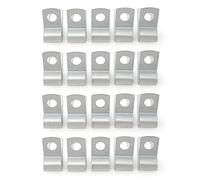 KIMISS Juego de Clips para Línea de de Frenos, 20 Abrazaderas Universales de Manguera de Metal para Aplicaciones Automotrices, Construcción Resistente (3/8 de pulgada)