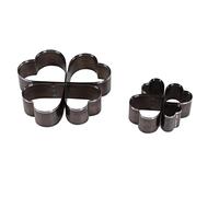 KIMISS Juego de Cortadores en Forma de Corazón de 8 Piezas, Troqueles de Perforación de Cuero de Acero de Aleación Incisivos con Caja de Almacenamiento para Manualidades